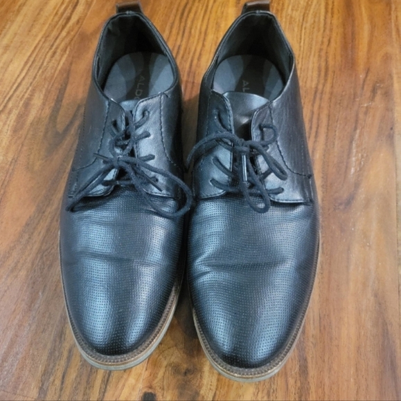 Ferro Aldo Martin Mens Casual Round Toe Formal Uniform Textured Oxford - Picture 7 of 12